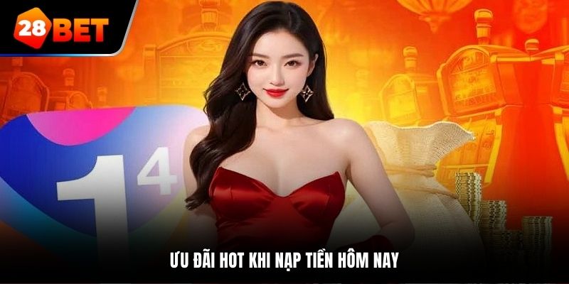 Ưu đãi hot khi nạp tiền hôm nay